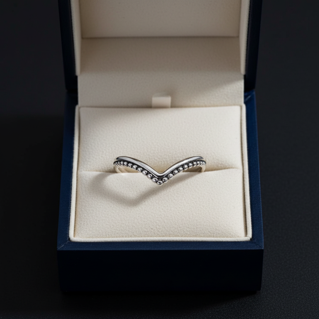 Bague chevron écrin