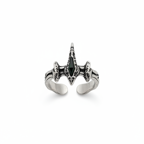 Bague dragon fond blanc