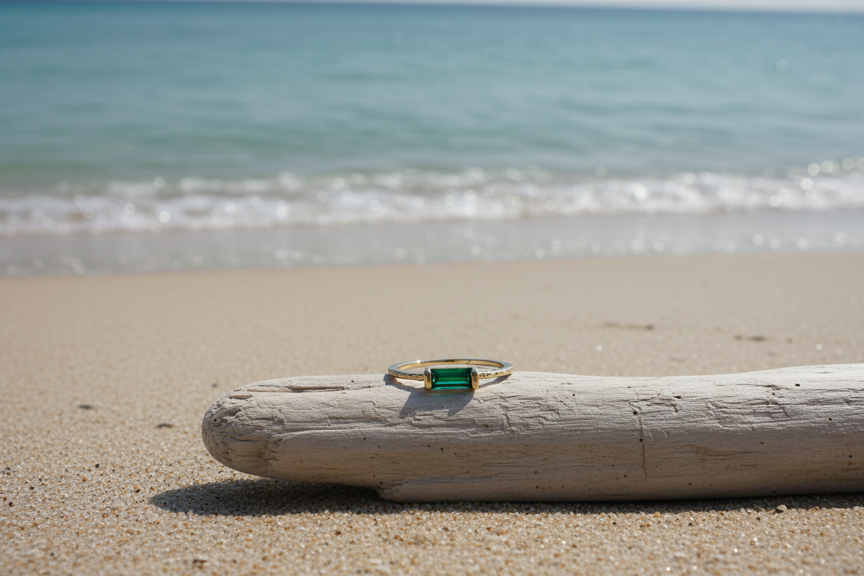 Bague Edge bois flotté